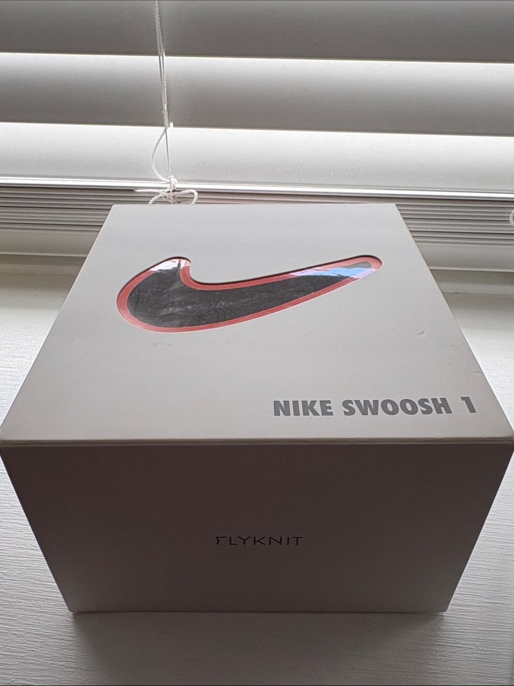 Nike SWOOSH 1 Kids Gray Black Slip-On Sneakers - Picture 3 of 5